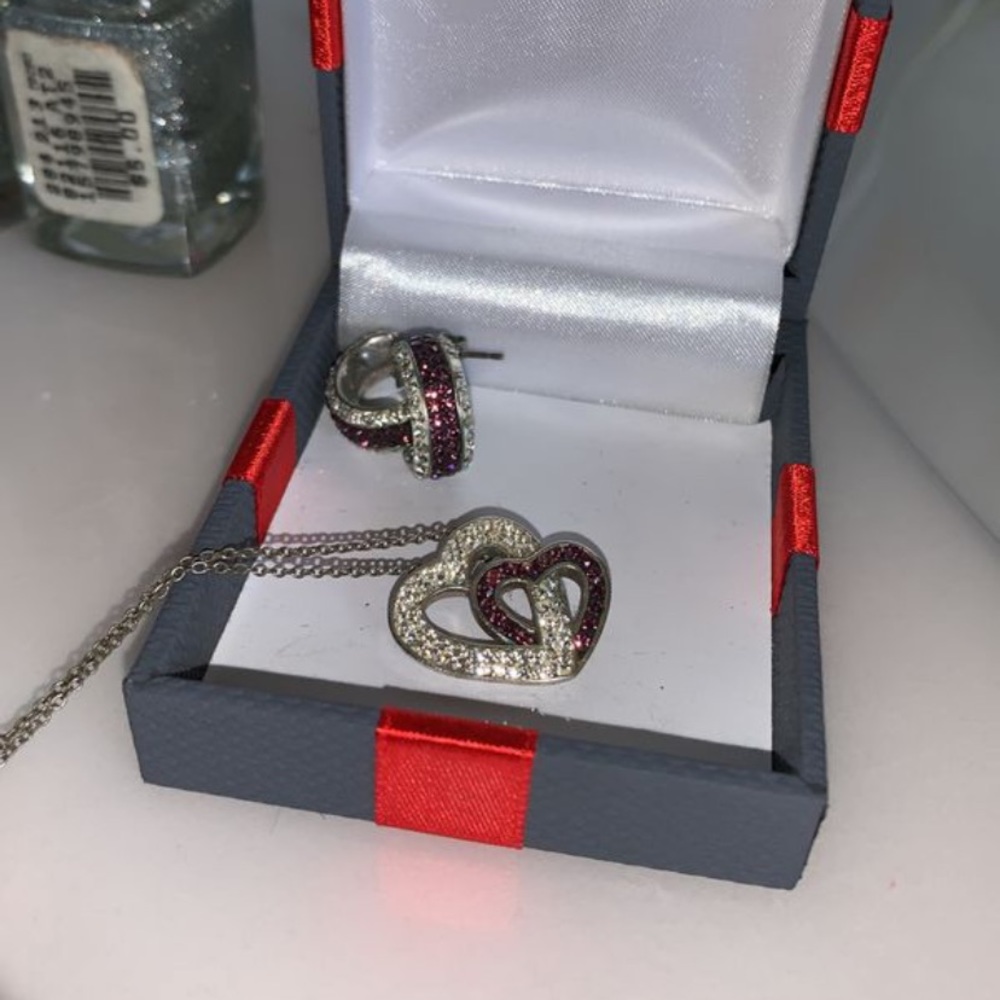 Necklace with matching earrings